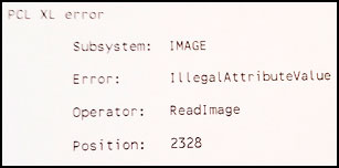 Как устранить ошибку печати PCL XL error KERNEL UnsupportedProtocol и IMAGE illegalAttributeValue