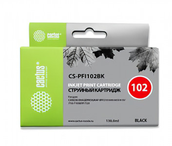 Совместимый картридж Cactus CS-PFI-102BK