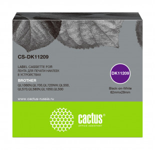 Совместимая лента для печати наклеек Cactus DK-11209