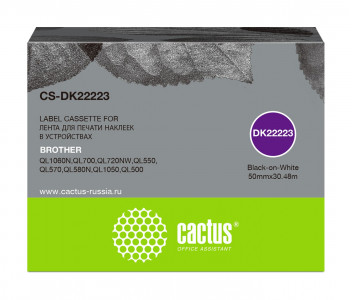 Совместимая лента для печати наклеек Cactus DK-22223