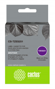 Совместимая лента для печати наклеек Cactus TZe-S251