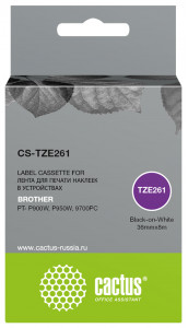 Совместимая лента для печати наклеек Cactus TZe-261