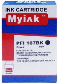 Совместимый картридж MyInk PFI-107BK 6705B001