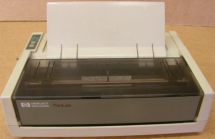 первый струйный принтер HP